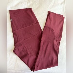 Burgundy Align Lululemon Leggings